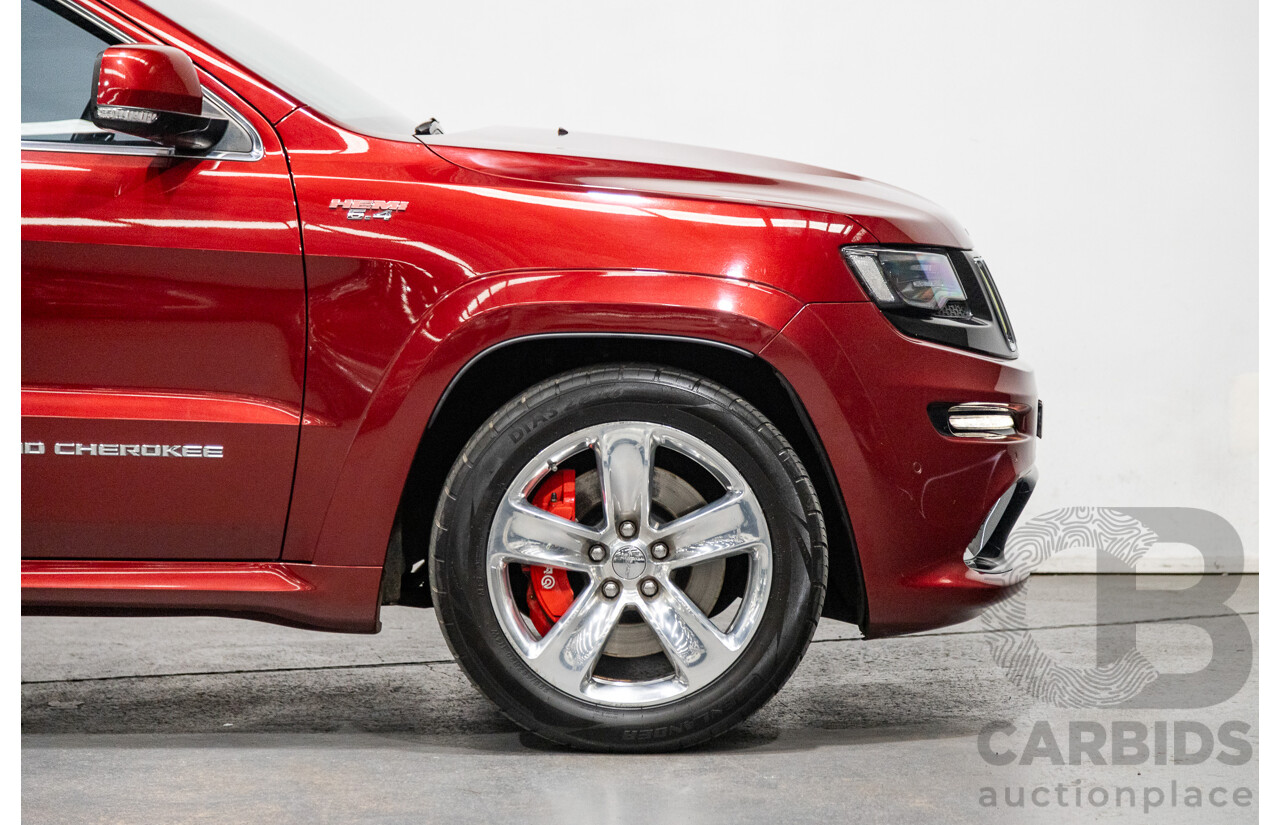 12/2014 Jeep Grand Cherokee SRT 8 (4x4) WK MY15 4d Wagon Deep Cherry Red Crystal Pearl V8 6.4L