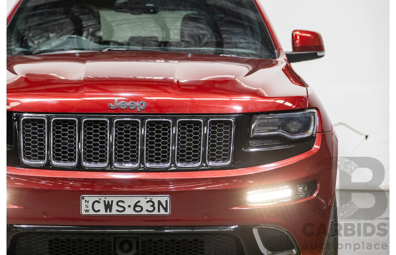 12/2014 Jeep Grand Cherokee SRT 8 (4x4) WK MY15 4d Wagon Deep Cherry Red Crystal Pearl V8 6.4L