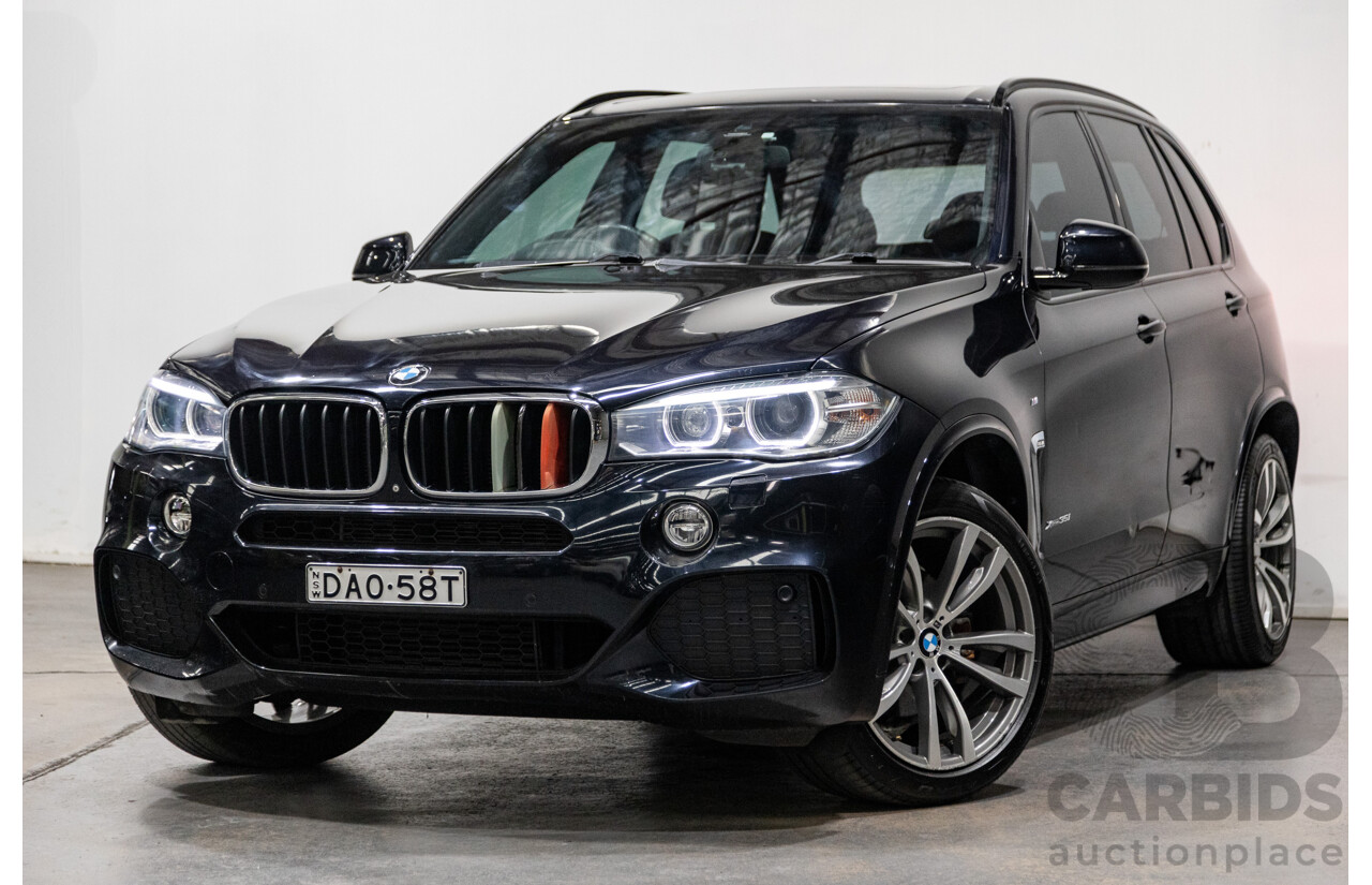 8/2015 BMW X5 Xdrive 35i (AWD) M-Sport Pack F15 MY15 4d Wagon Carbon Black Metallic Turbo 3.0L