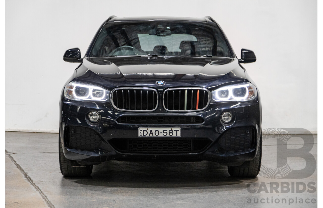 8/2015 BMW X5 Xdrive 35i (AWD) M-Sport Pack F15 MY15 4d Wagon Carbon Black Metallic Turbo 3.0L