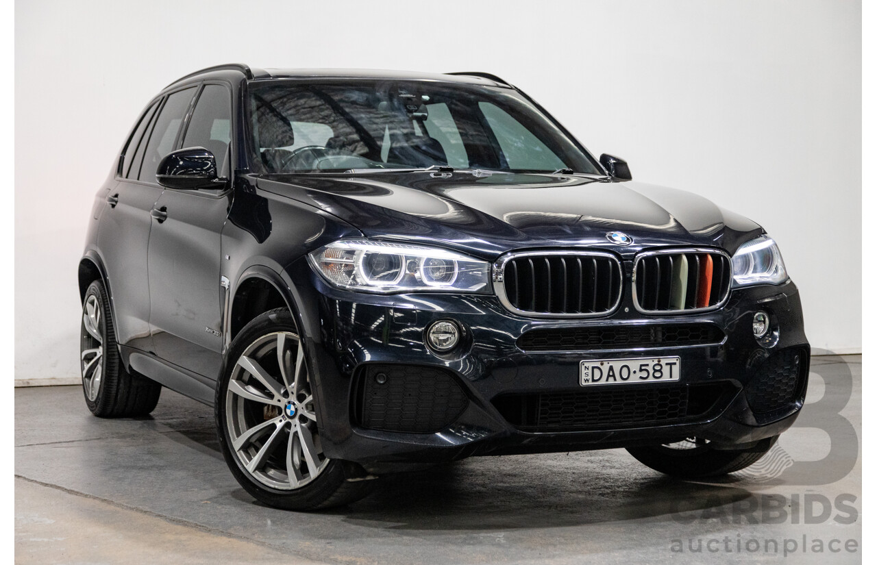 8/2015 BMW X5 Xdrive 35i (AWD) M-Sport Pack F15 MY15 4d Wagon Carbon Black Metallic Turbo 3.0L