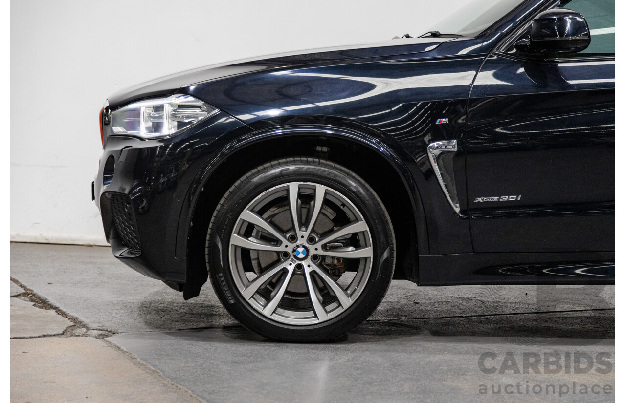 8/2015 BMW X5 Xdrive 35i (AWD) M-Sport Pack F15 MY15 4d Wagon Carbon Black Metallic Turbo 3.0L