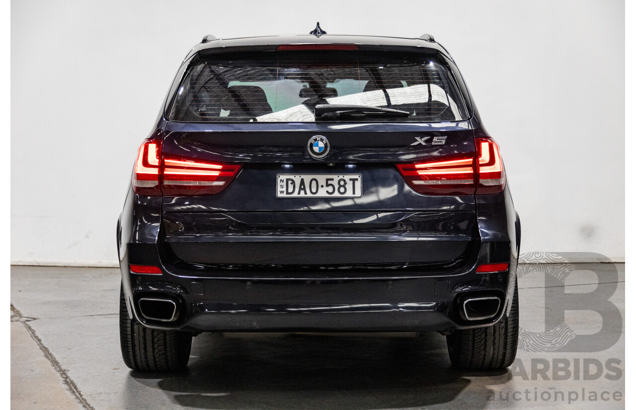 8/2015 BMW X5 Xdrive 35i (AWD) M-Sport Pack F15 MY15 4d Wagon Carbon Black Metallic Turbo 3.0L