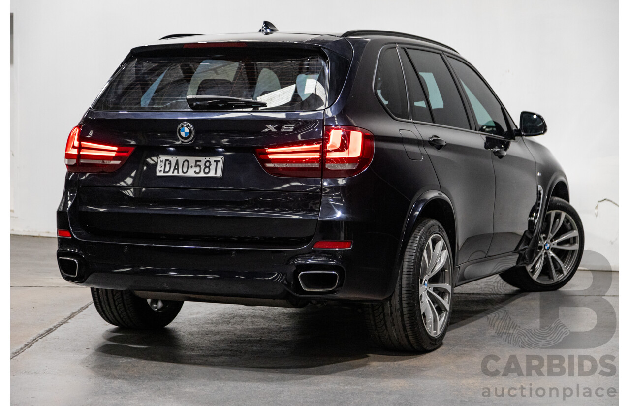 8/2015 BMW X5 Xdrive 35i (AWD) M-Sport Pack F15 MY15 4d Wagon Carbon Black Metallic Turbo 3.0L