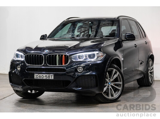 8/2015 BMW X5 Xdrive 35i (AWD) M-Sport Pack F15 MY15 4d Wagon Carbon Black Metallic Turbo 3.0L