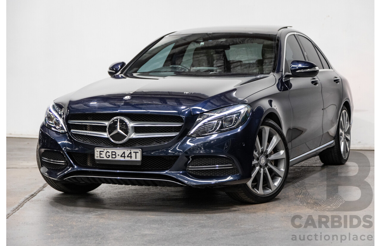 3/2015 Mercedes Benz C250 W205 4d Sedan Cavansite Blue Metallic Turbo 2.0L