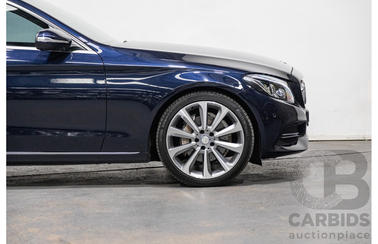 3/2015 Mercedes Benz C250 W205 4d Sedan Cavansite Blue Metallic Turbo 2.0L