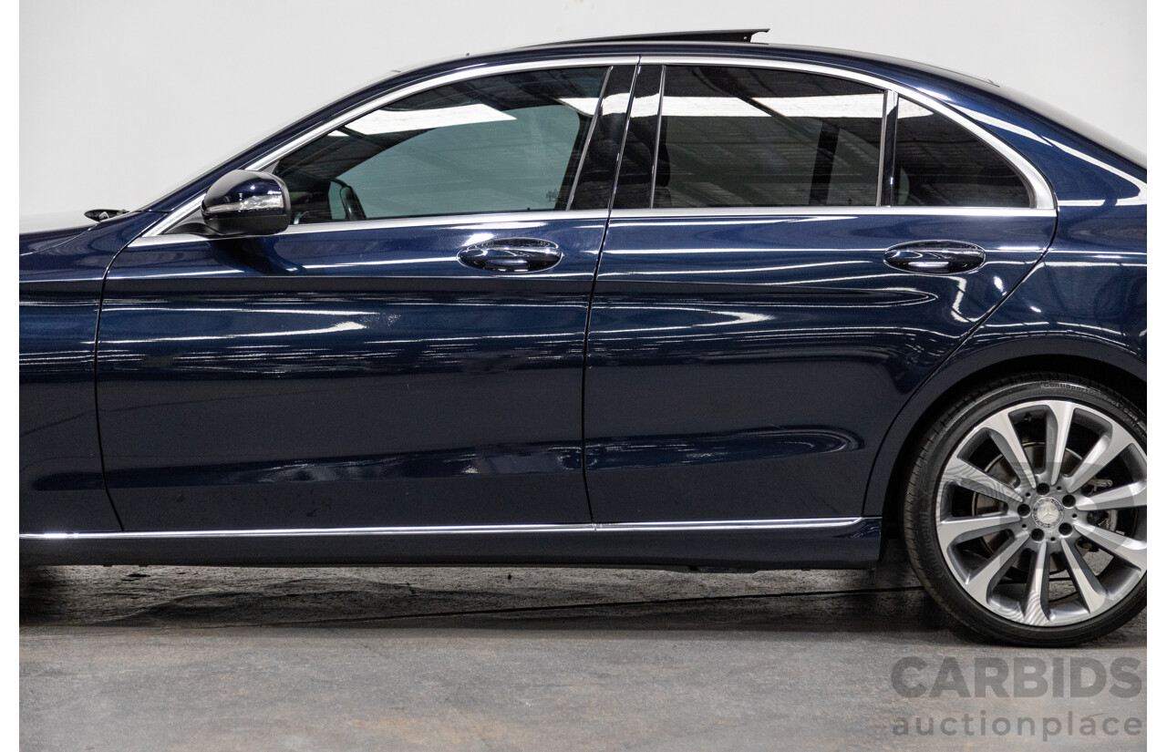 3/2015 Mercedes Benz C250 W205 4d Sedan Cavansite Blue Metallic Turbo 2.0L