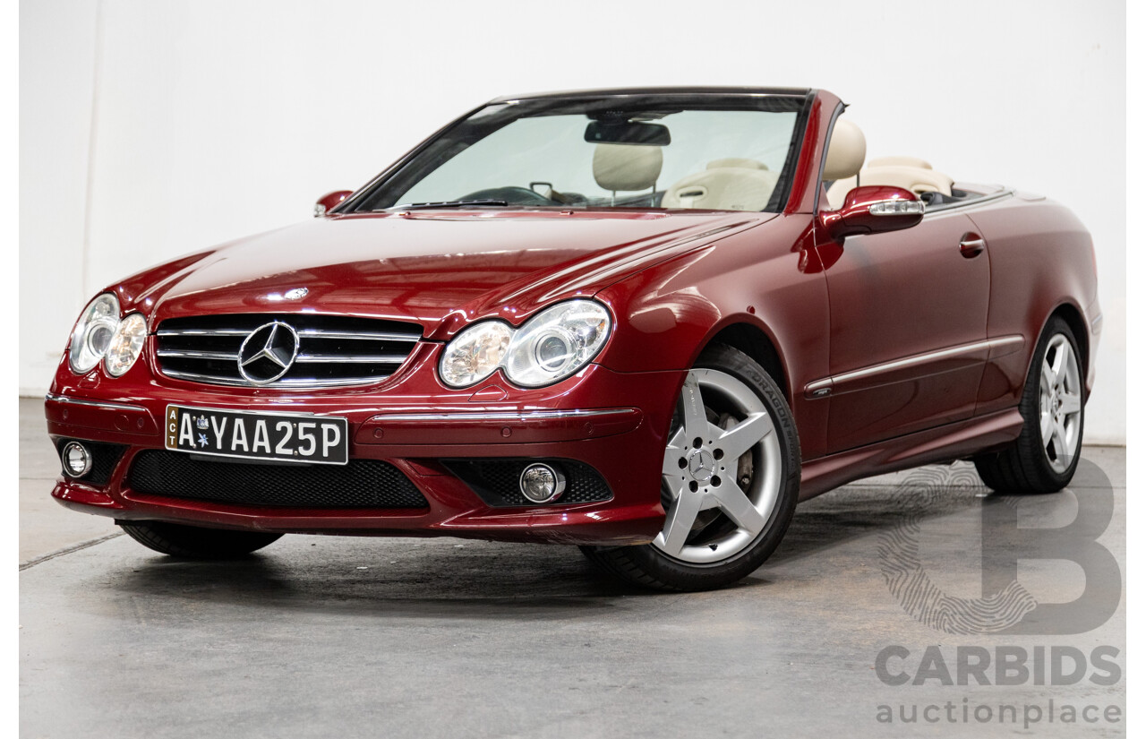 3/2009 Mercedes Benz CLK280 Avantgarde AMG Package C209 07 Upgrade 2d Cabriolet Thulite Red Metallic V6 3.0L