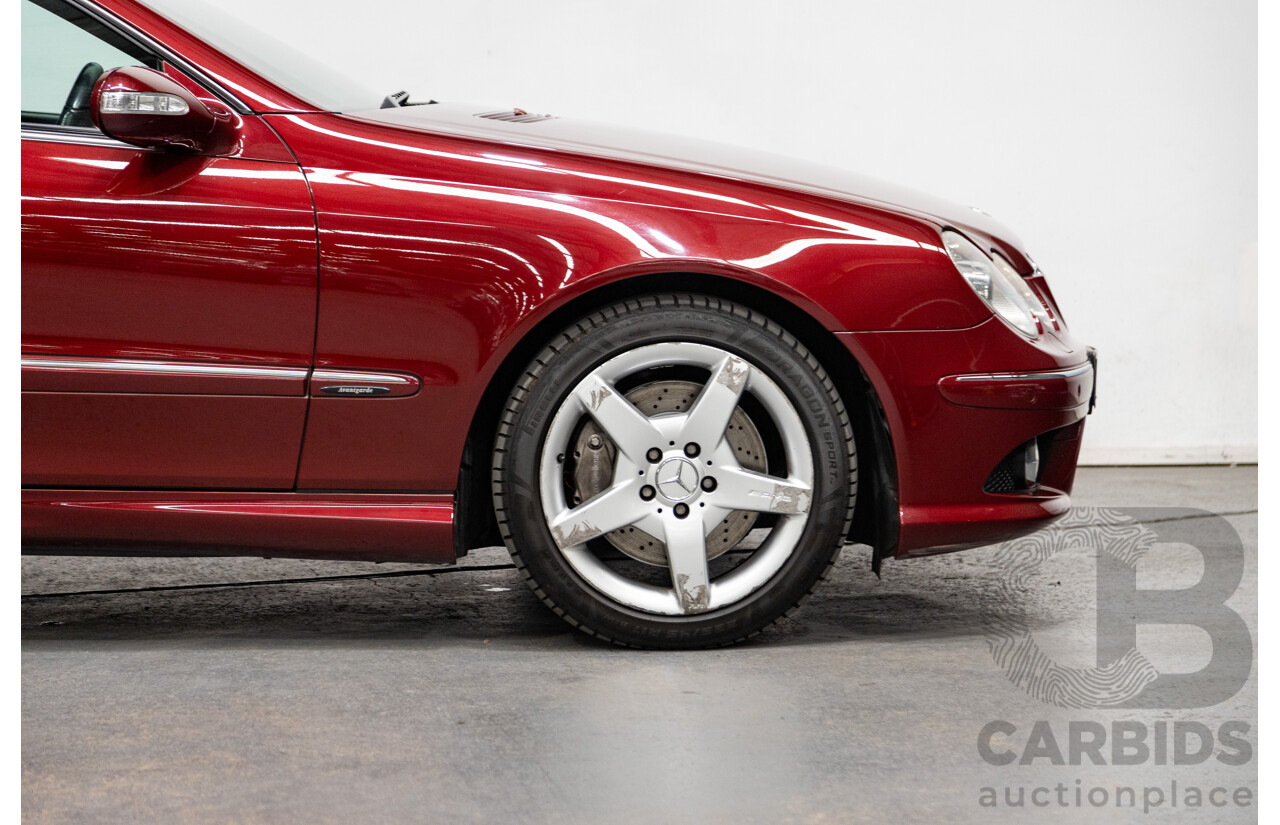 3/2009 Mercedes Benz CLK280 Avantgarde AMG Package C209 07 Upgrade 2d Cabriolet Thulite Red Metallic V6 3.0L