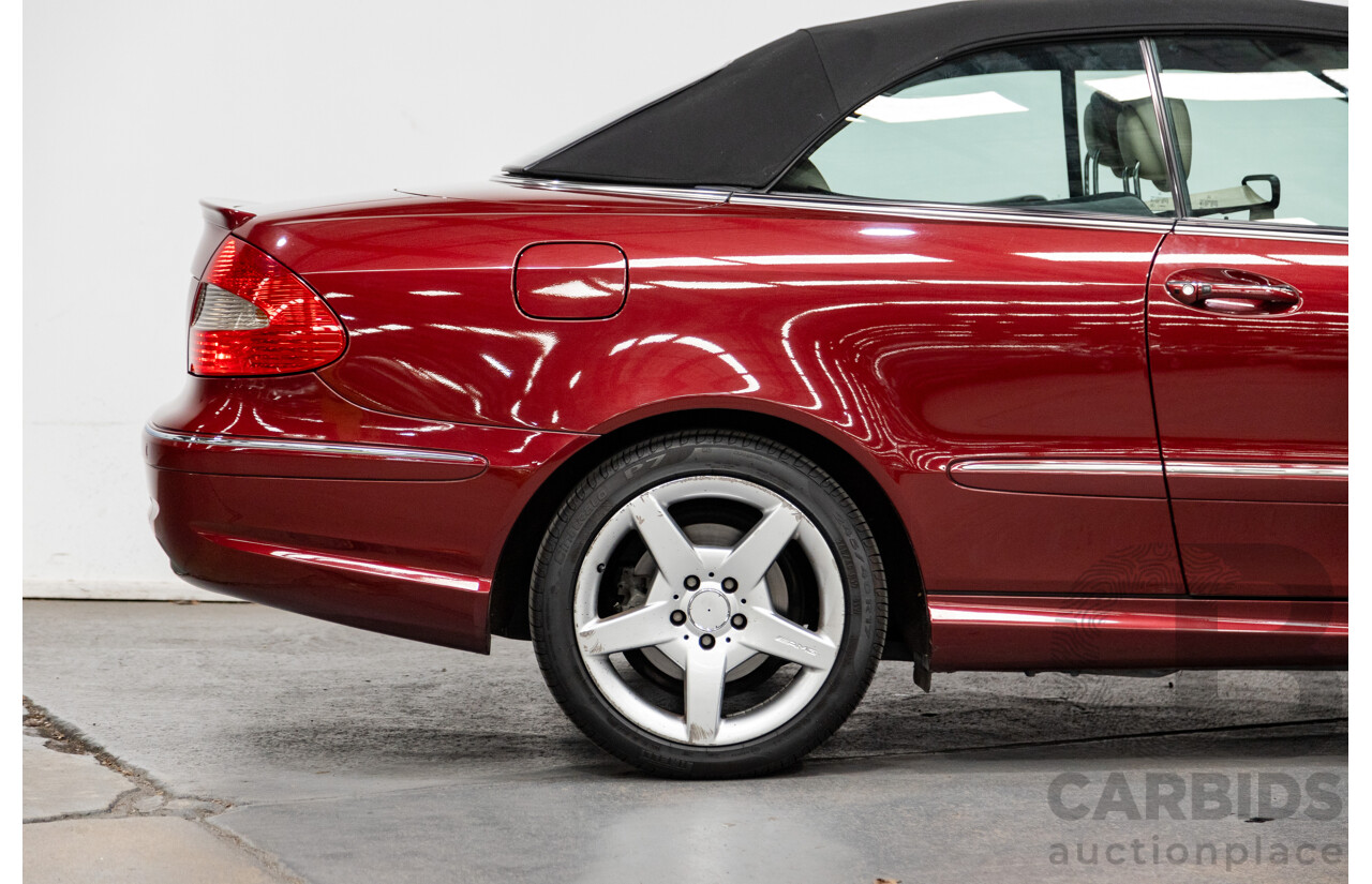 3/2009 Mercedes Benz CLK280 Avantgarde AMG Package C209 07 Upgrade 2d Cabriolet Thulite Red Metallic V6 3.0L