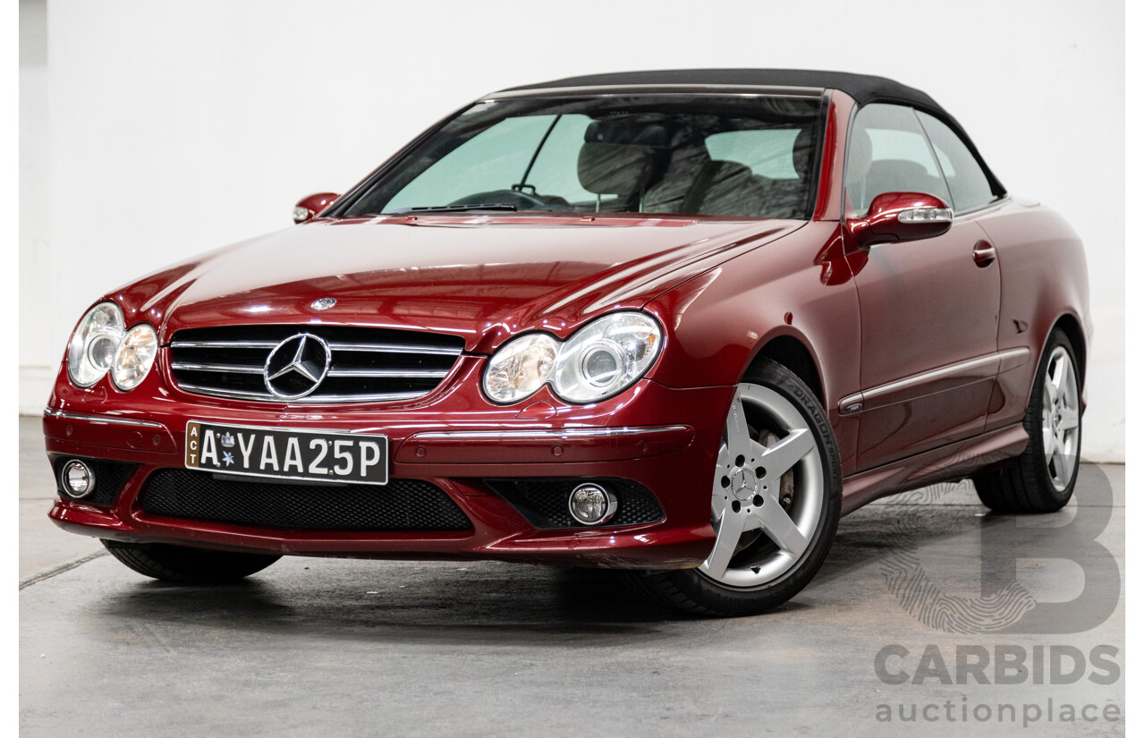 3/2009 Mercedes Benz CLK280 Avantgarde AMG Package C209 07 Upgrade 2d Cabriolet Thulite Red Metallic V6 3.0L