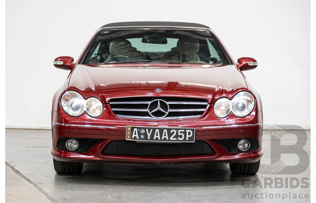 3/2009 Mercedes Benz CLK280 Avantgarde AMG Package C209 07 Upgrade 2d Cabriolet Thulite Red Metallic V6 3.0L