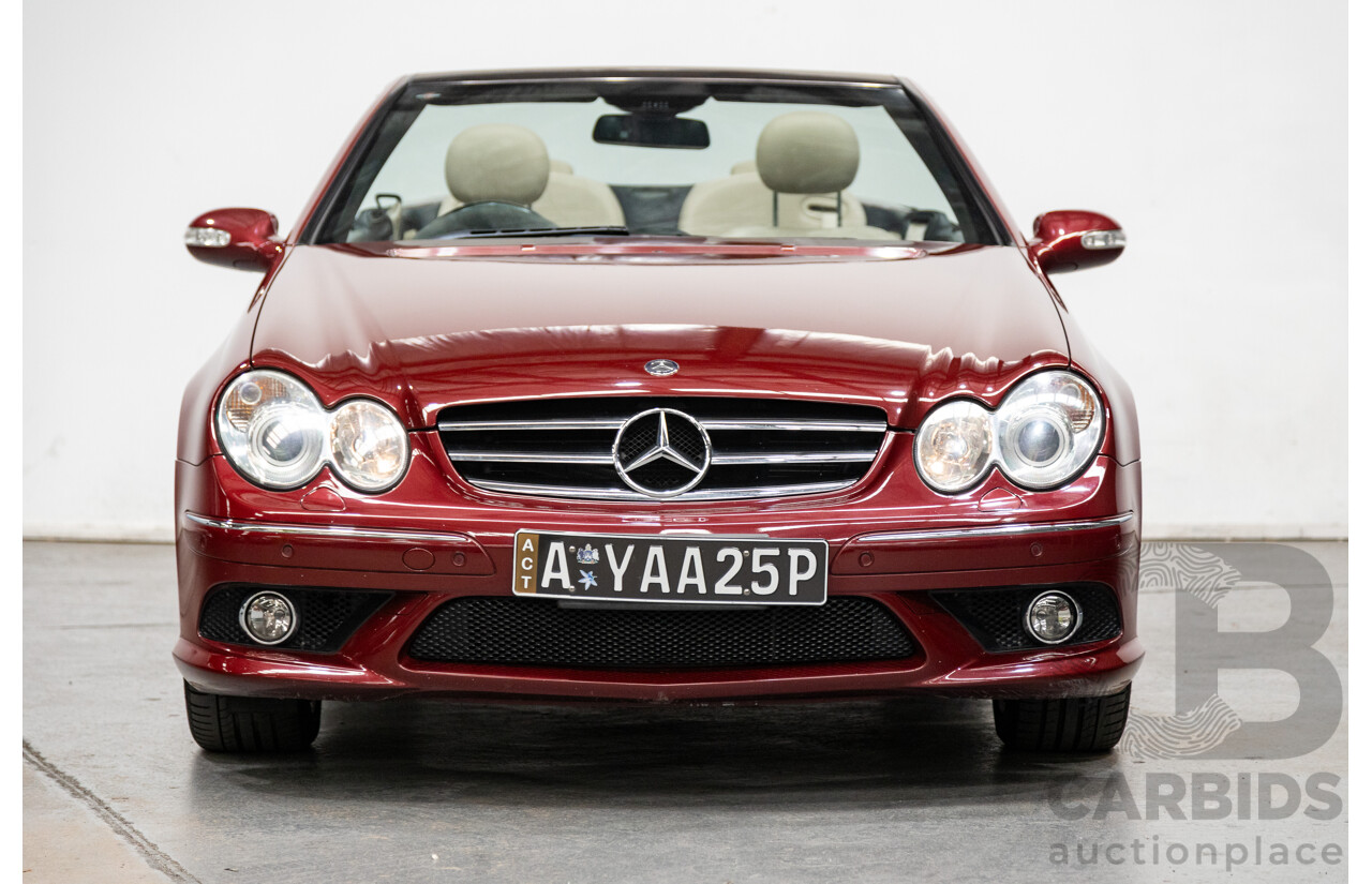 3/2009 Mercedes Benz CLK280 Avantgarde AMG Package C209 07 Upgrade 2d Cabriolet Thulite Red Metallic V6 3.0L