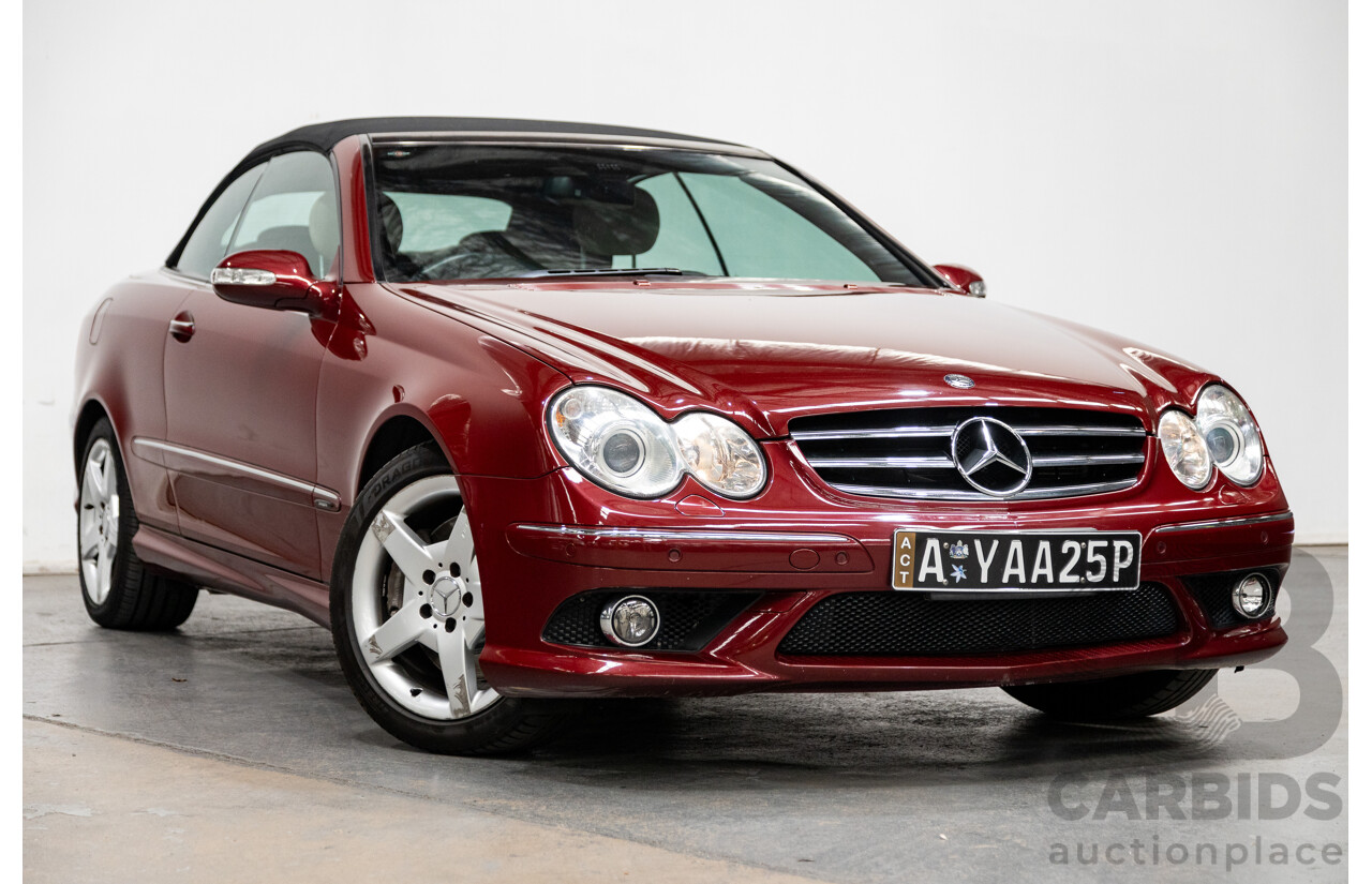 3/2009 Mercedes Benz CLK280 Avantgarde AMG Package C209 07 Upgrade 2d Cabriolet Thulite Red Metallic V6 3.0L