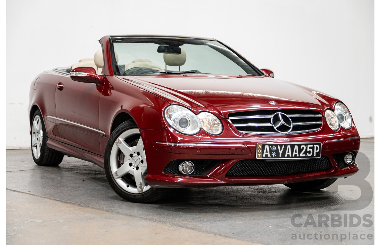 3/2009 Mercedes Benz CLK280 Avantgarde AMG Package C209 07 Upgrade 2d Cabriolet Thulite Red Metallic V6 3.0L