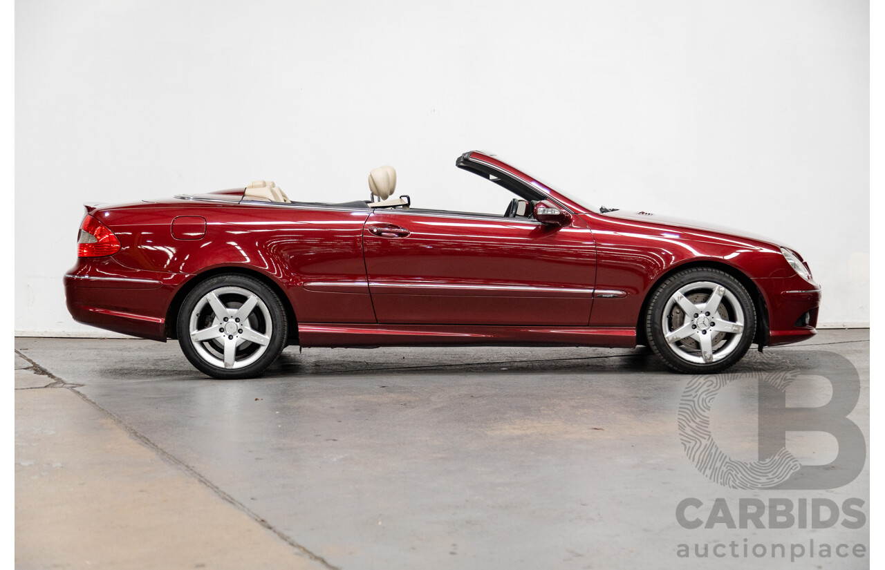 3/2009 Mercedes Benz CLK280 Avantgarde AMG Package C209 07 Upgrade 2d Cabriolet Thulite Red Metallic V6 3.0L