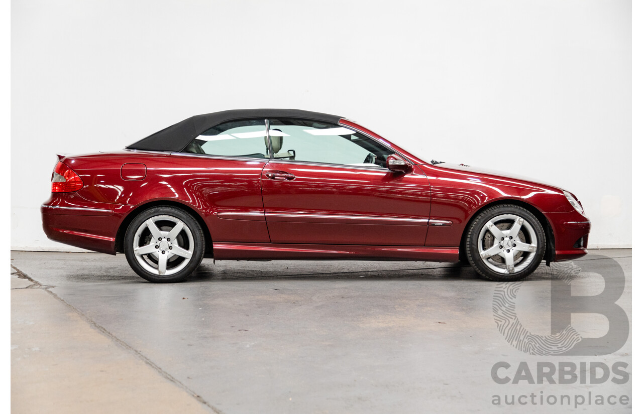 3/2009 Mercedes Benz CLK280 Avantgarde AMG Package C209 07 Upgrade 2d Cabriolet Thulite Red Metallic V6 3.0L