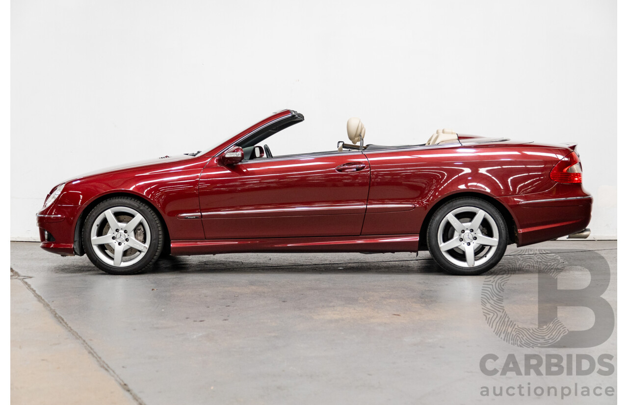 3/2009 Mercedes Benz CLK280 Avantgarde AMG Package C209 07 Upgrade 2d Cabriolet Thulite Red Metallic V6 3.0L