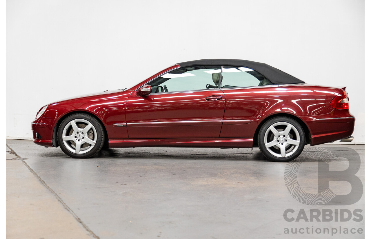 3/2009 Mercedes Benz CLK280 Avantgarde AMG Package C209 07 Upgrade 2d Cabriolet Thulite Red Metallic V6 3.0L