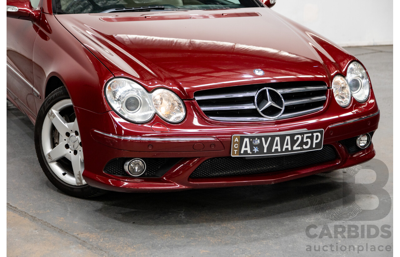 3/2009 Mercedes Benz CLK280 Avantgarde AMG Package C209 07 Upgrade 2d Cabriolet Thulite Red Metallic V6 3.0L