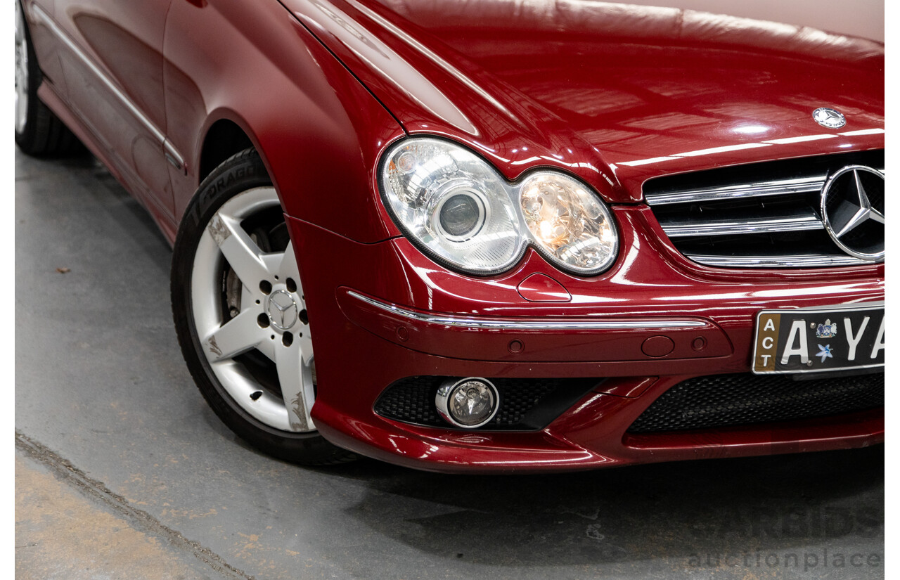 3/2009 Mercedes Benz CLK280 Avantgarde AMG Package C209 07 Upgrade 2d Cabriolet Thulite Red Metallic V6 3.0L