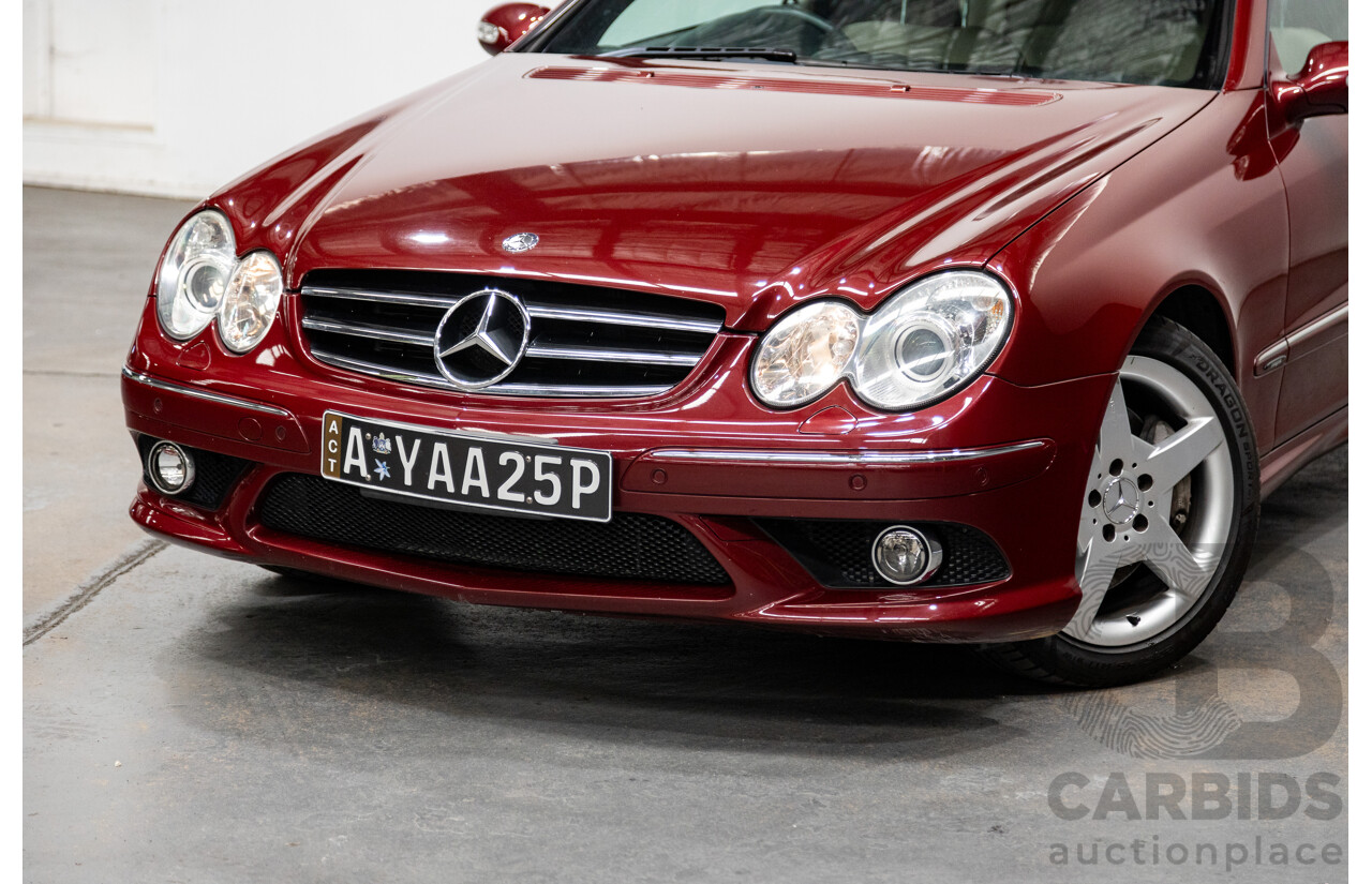 3/2009 Mercedes Benz CLK280 Avantgarde AMG Package C209 07 Upgrade 2d Cabriolet Thulite Red Metallic V6 3.0L