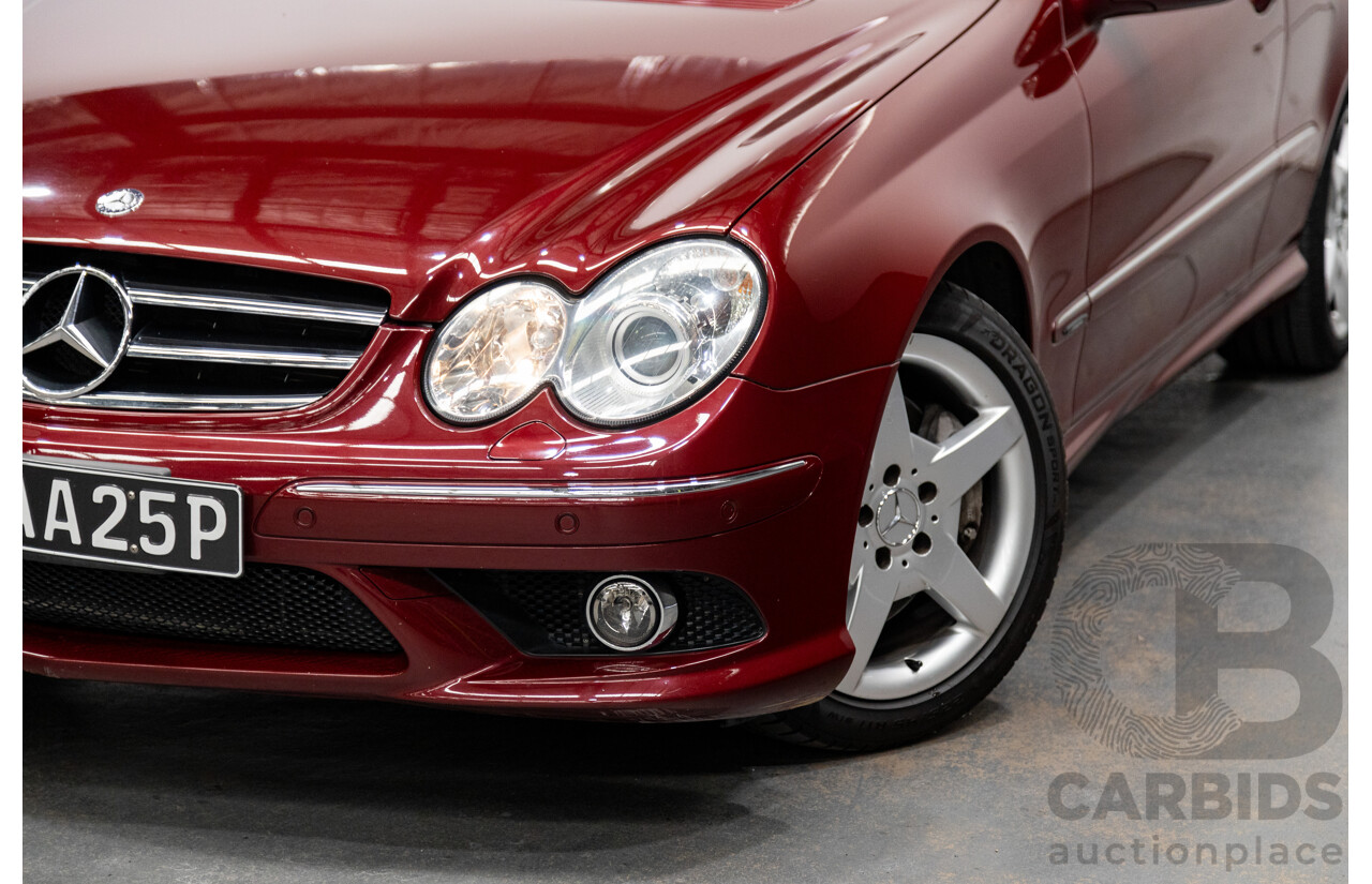 3/2009 Mercedes Benz CLK280 Avantgarde AMG Package C209 07 Upgrade 2d Cabriolet Thulite Red Metallic V6 3.0L