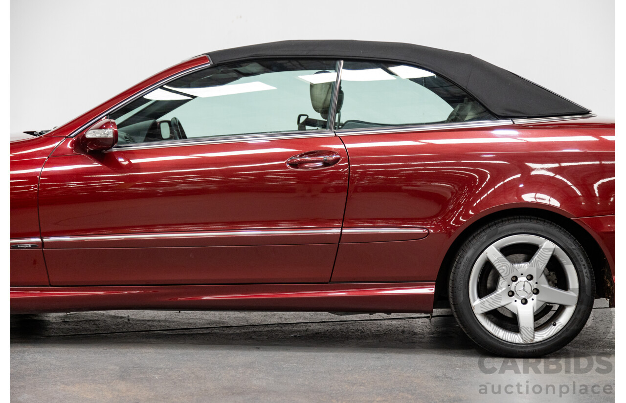 3/2009 Mercedes Benz CLK280 Avantgarde AMG Package C209 07 Upgrade 2d Cabriolet Thulite Red Metallic V6 3.0L