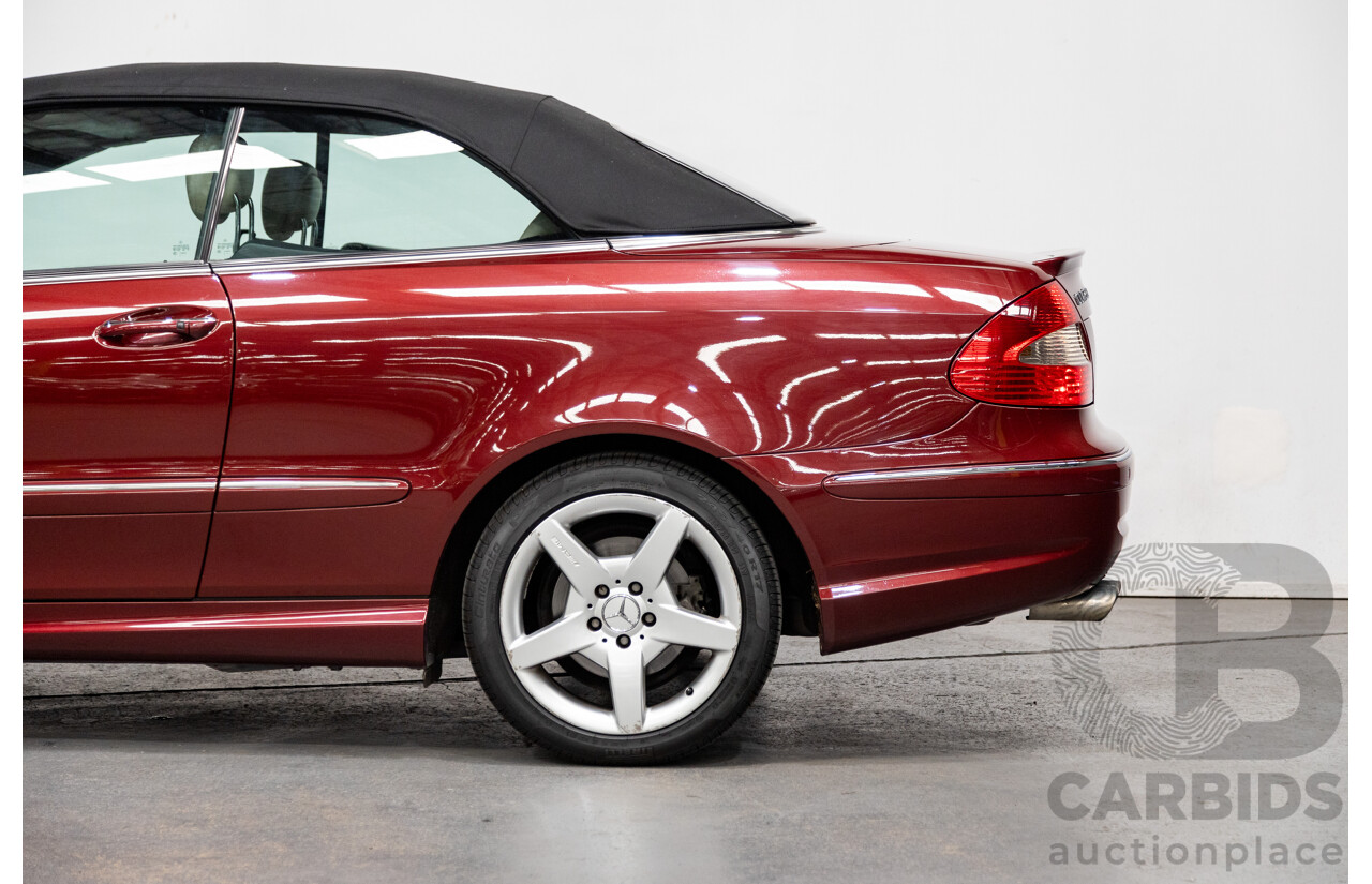 3/2009 Mercedes Benz CLK280 Avantgarde AMG Package C209 07 Upgrade 2d Cabriolet Thulite Red Metallic V6 3.0L