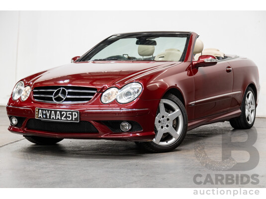 3/2009 Mercedes Benz CLK280 Avantgarde AMG Package C209 07 Upgrade 2d Cabriolet Thulite Red Metallic V6 3.0L