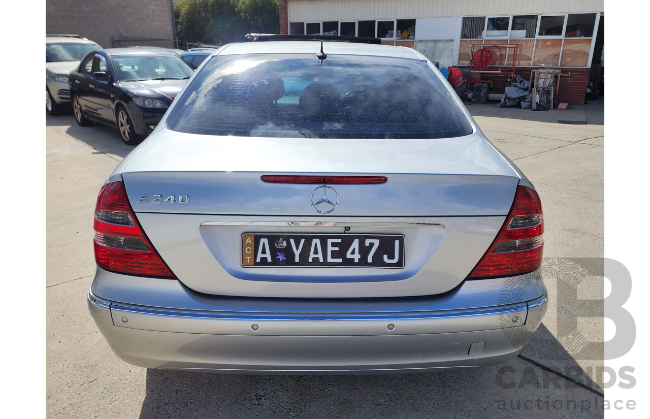 6/2004 Mercedes-Benz E240 Elegance 211 4d Sedan Silver 2.6L