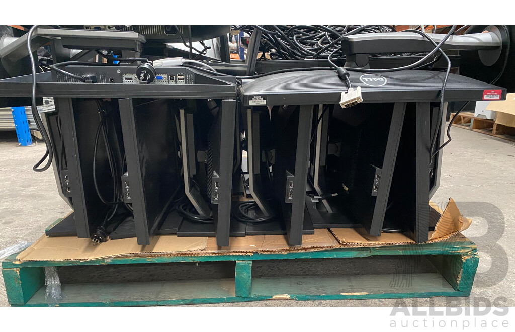 Pallet Lot of Dell 22/23-Inch Monitors - Models: P2210f, P2312Ht