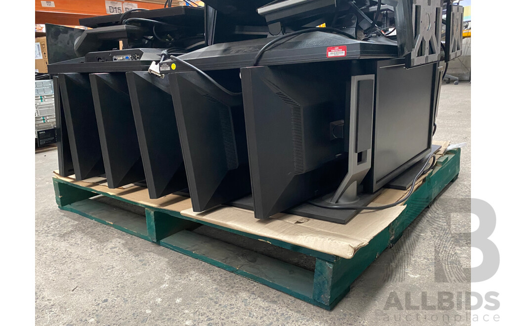 Pallet Lot of Dell 22/23-Inch Monitors - Models: P2210f, P2312Ht