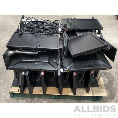 Pallet Lot of Dell 22/23-Inch Monitors - Models: P2210f, P2312Ht