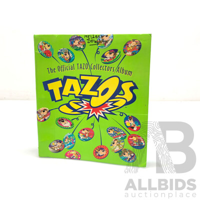 Collection of 92 Tazo's with Official Collectors Album