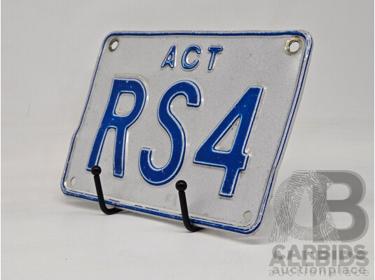 ACT 3 Character Motor Vehicle Number Plate - RS4