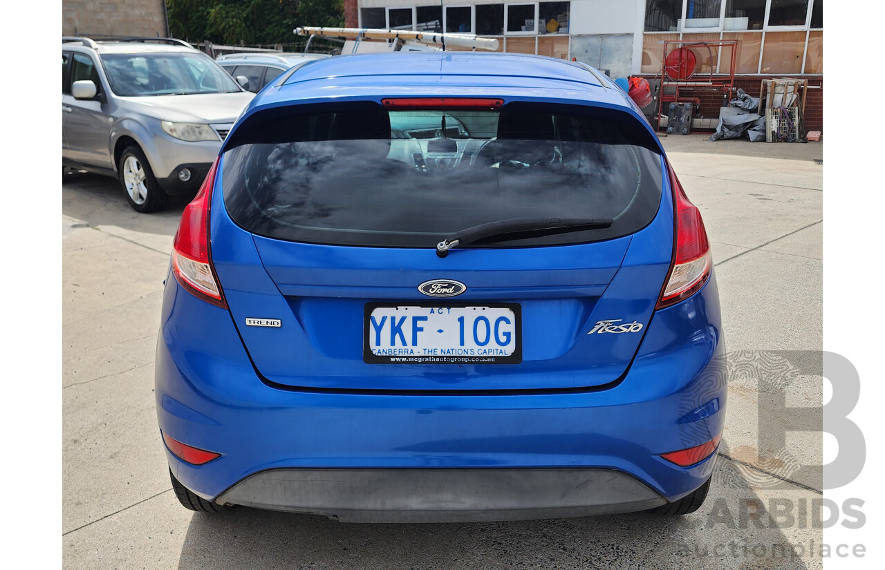 10/2014 Ford Fiesta Trend WZ 5d Hatchback Blue 1.5L