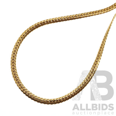 Zamel's 9ct Snake Chain Necklace, 45cm, 6.93 Grams