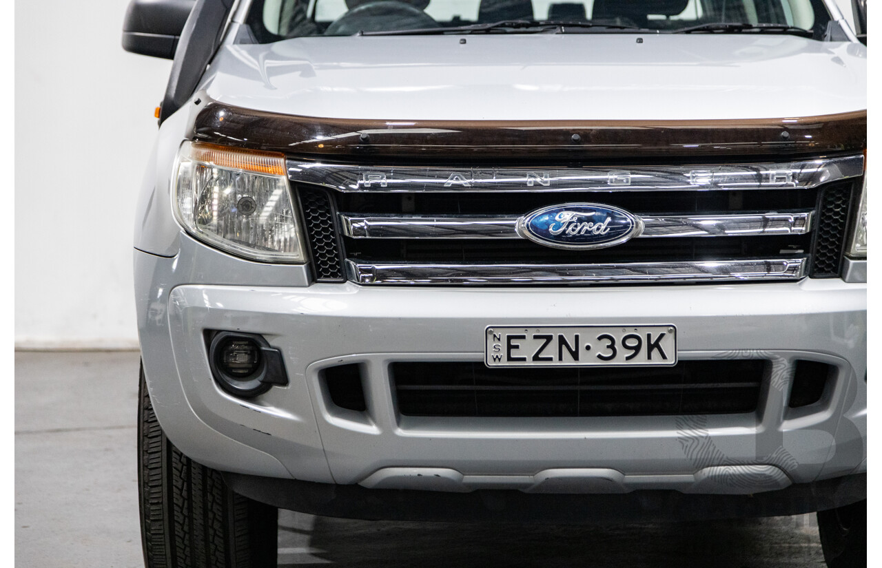 3/2013 Ford Ranger XL 3.2 (4x4) PX Dual Cab Utility Highlight Silver Turbo Diesel 3.2L