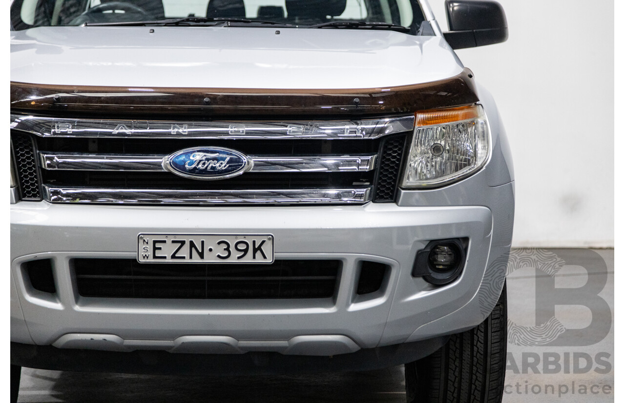 3/2013 Ford Ranger XL 3.2 (4x4) PX Dual Cab Utility Highlight Silver Turbo Diesel 3.2L