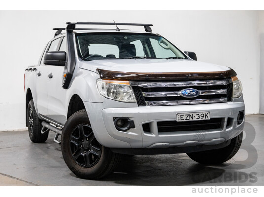 3/2013 Ford Ranger XL 3.2 (4x4) PX Dual Cab Utility Highlight Silver Turbo Diesel 3.2L