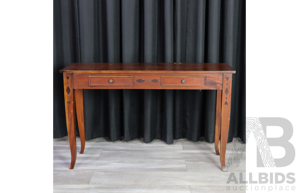 Indonesian Mahogany Hall Table