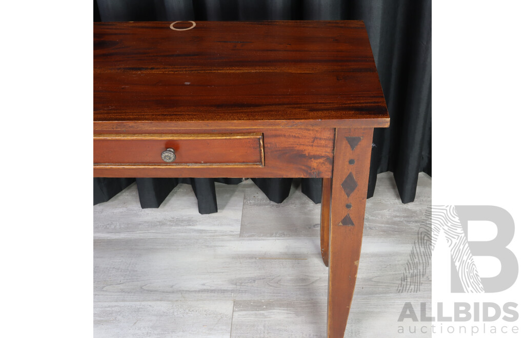 Indonesian Mahogany Hall Table