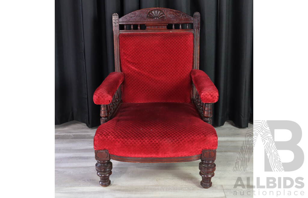 Late Edwardian Mahogany Armchair