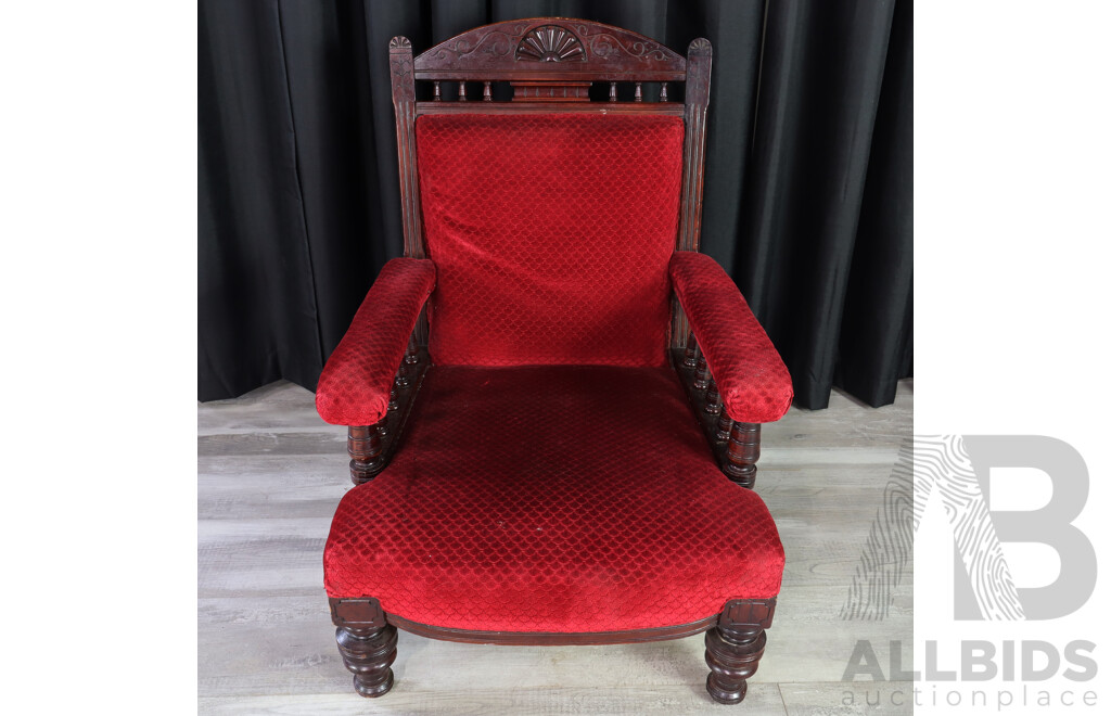 Late Edwardian Mahogany Armchair