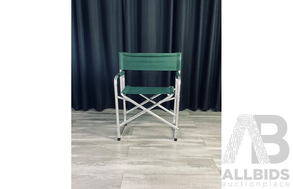 Collection of Three Aluminium Folding Chairs