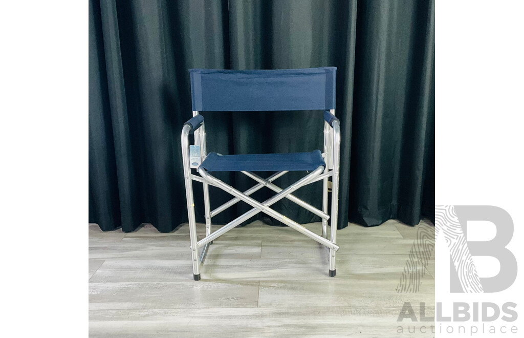 Collection of Three Aluminium Folding Chairs