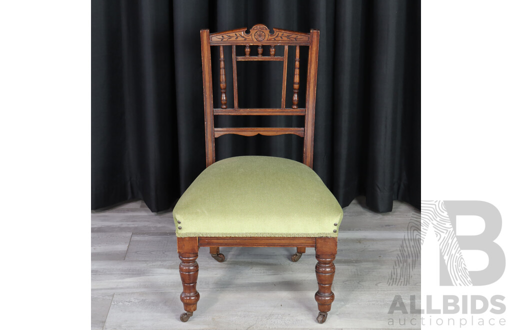 Edwardian Mahogany Bedroom Chair