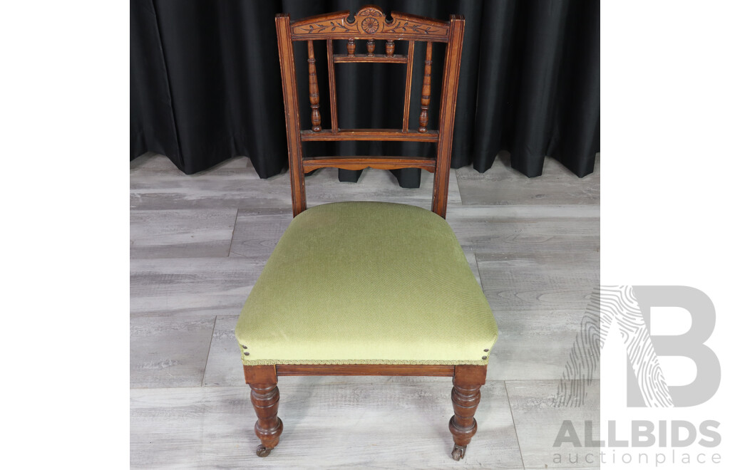 Edwardian Mahogany Bedroom Chair